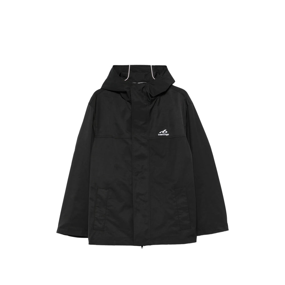 Balenciaga Black Jackets - Hooded Jackets Men BALENCIAGA
