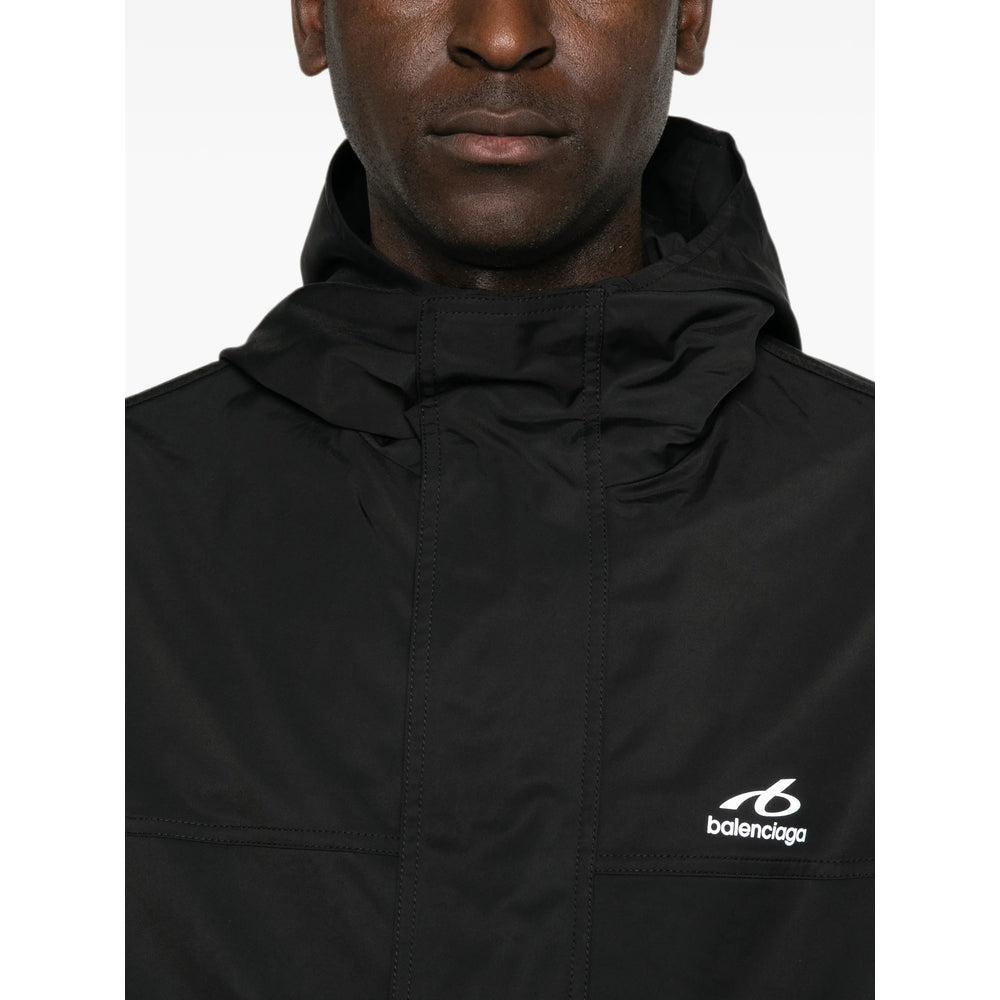 Balenciaga Black Jackets - Hooded Jackets Men BALENCIAGA