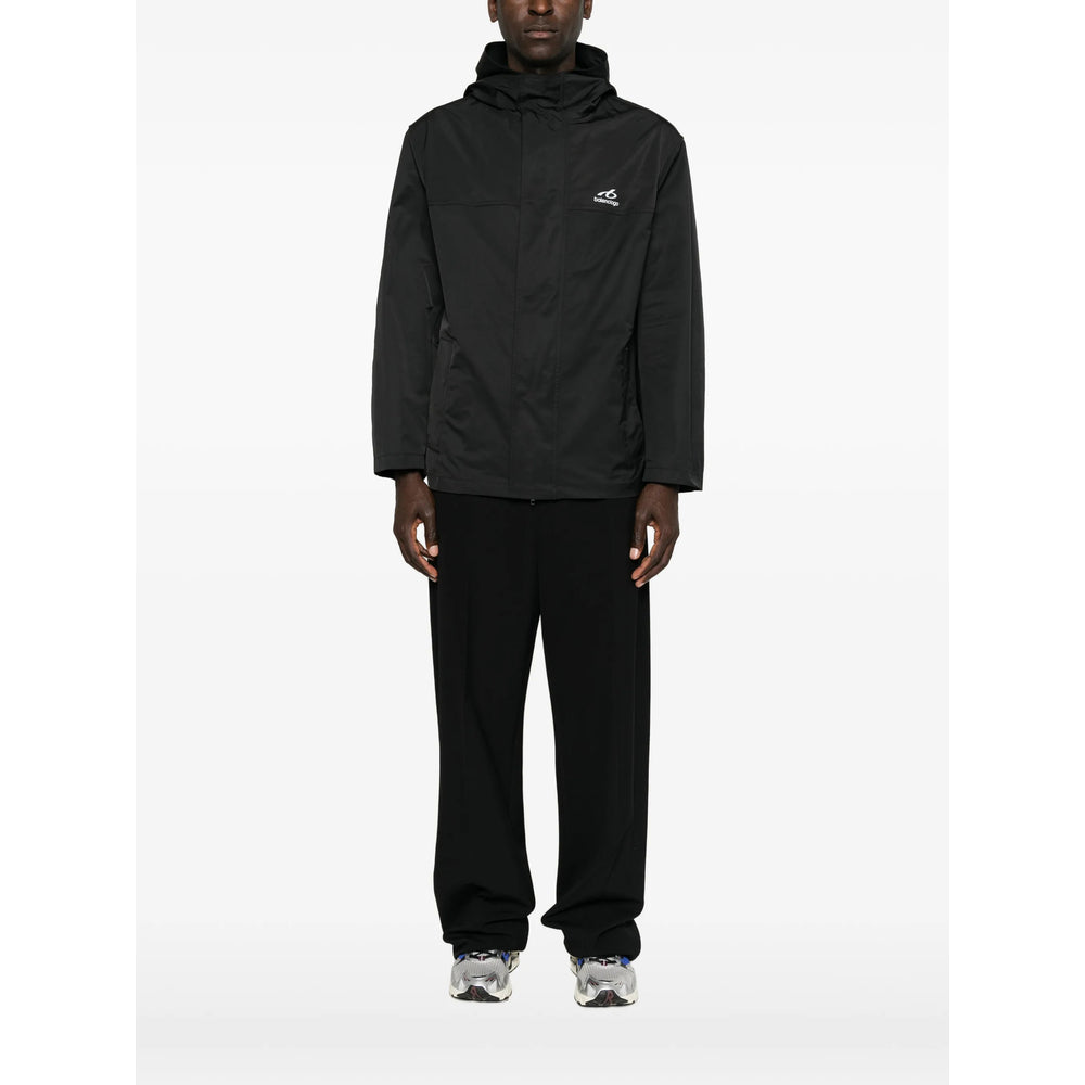 Balenciaga Black Jackets - Hooded Jackets Men BALENCIAGA