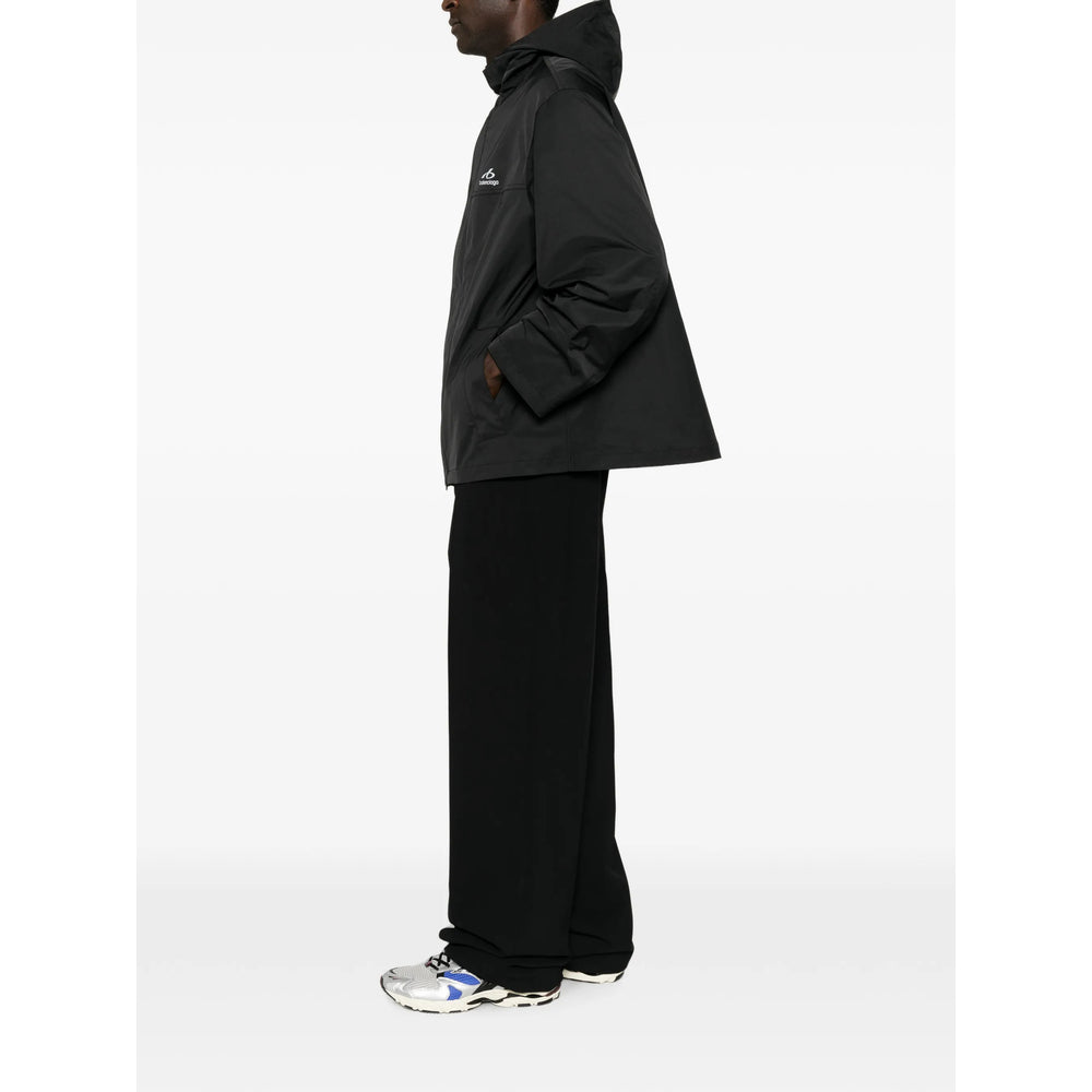 Balenciaga Black Jackets - Hooded Jackets Men BALENCIAGA