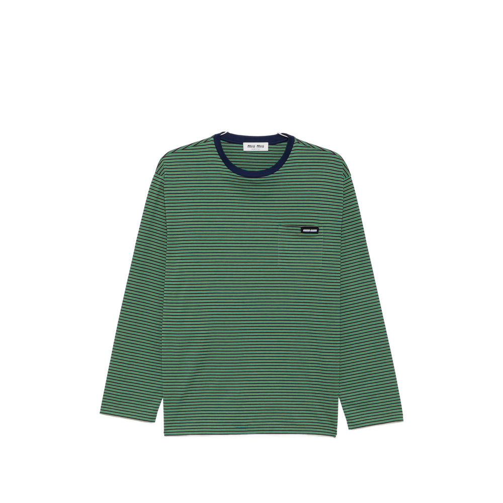 Miu Miu Green Tops - T-Shirts & Jerseys Women MIU MIU