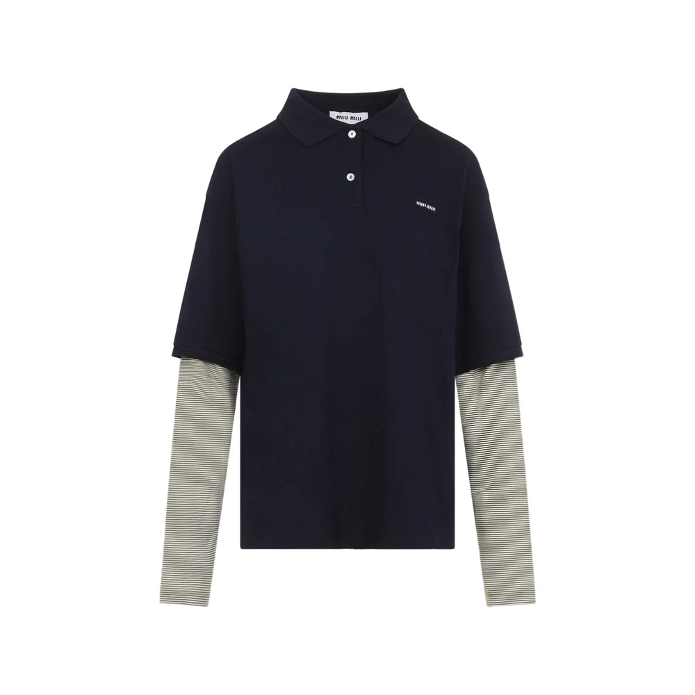 Miu Miu Blue Tops - Polo Tops Women MIU MIU