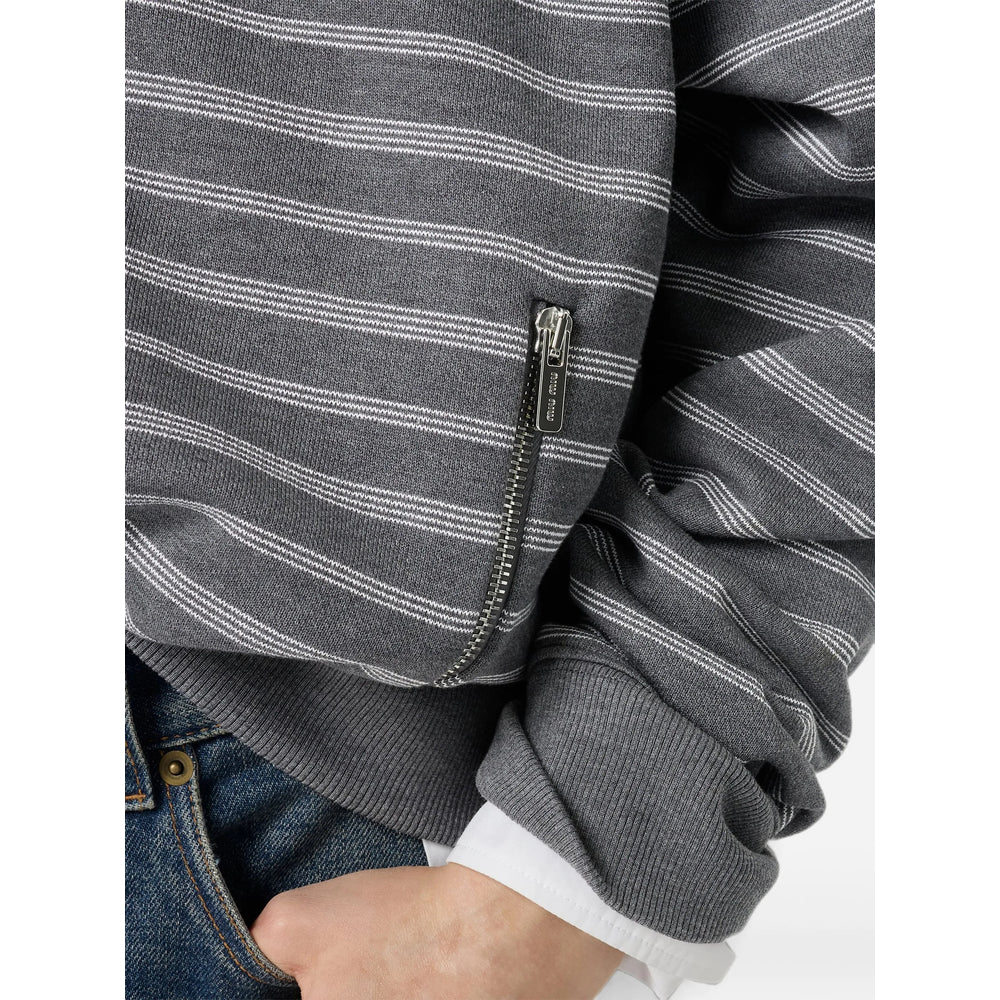 Miu Miu Grey Tops - Sweatshirts Women MIU MIU