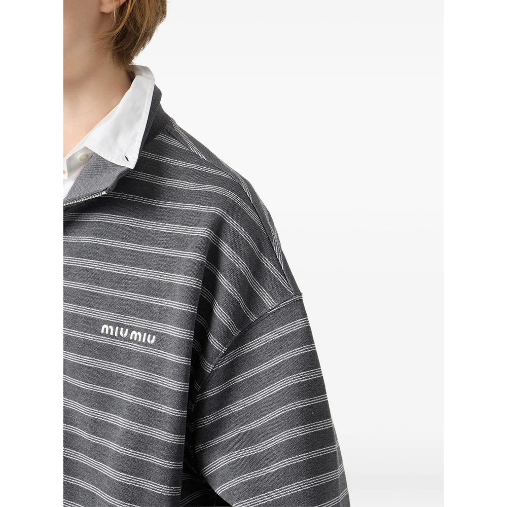 Miu Miu Grey Tops - Sweatshirts Women MIU MIU