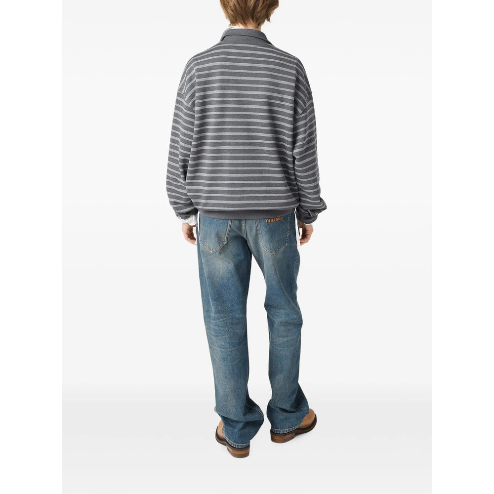 Miu Miu Grey Tops - Sweatshirts Women MIU MIU