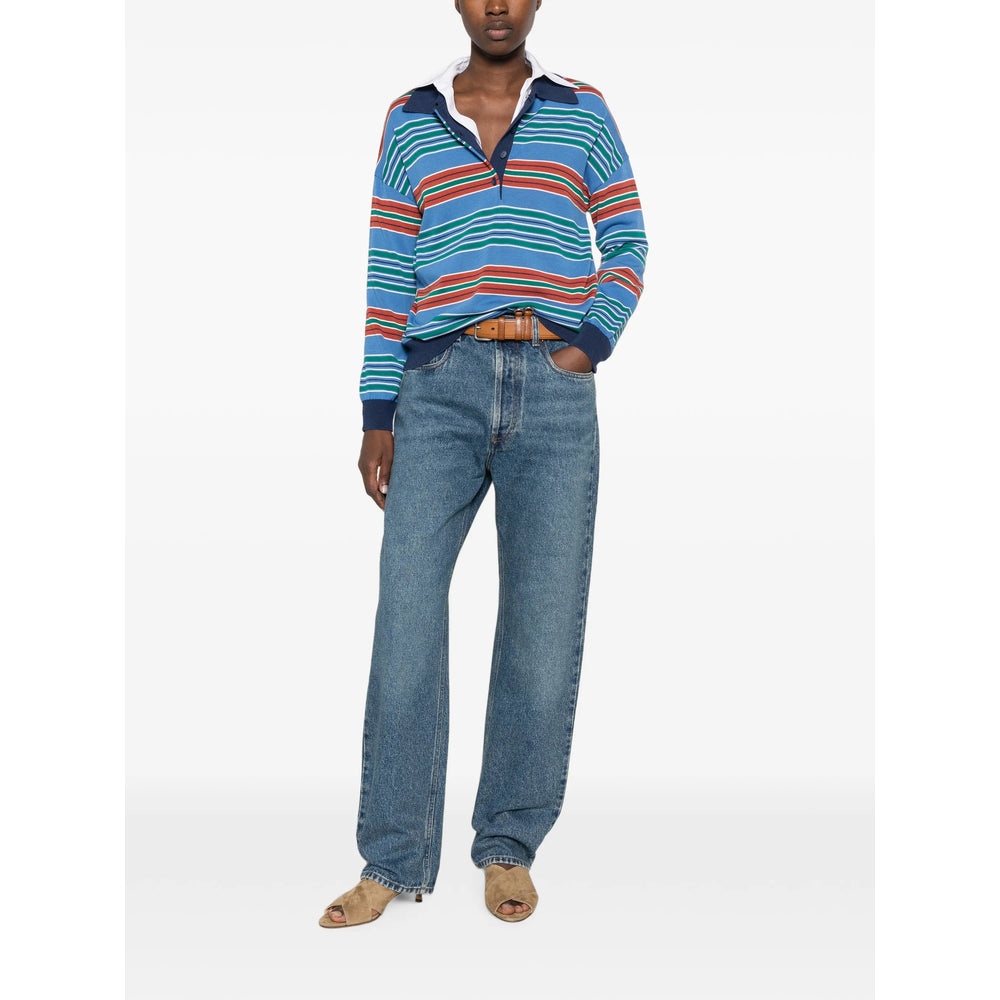 Miu Miu Blue Denim - Straight-Leg Jeans Women MIU MIU