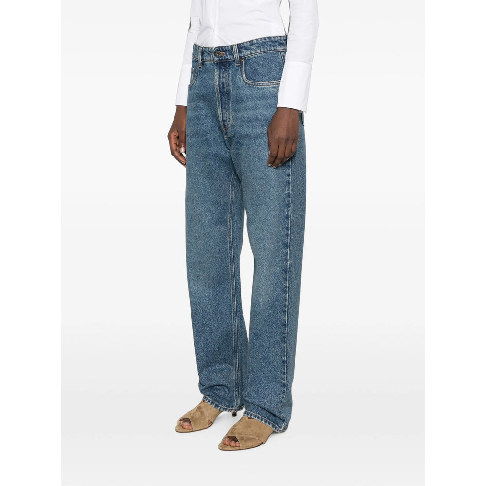 Miu Miu Blue Denim - Straight-Leg Jeans Women MIU MIU