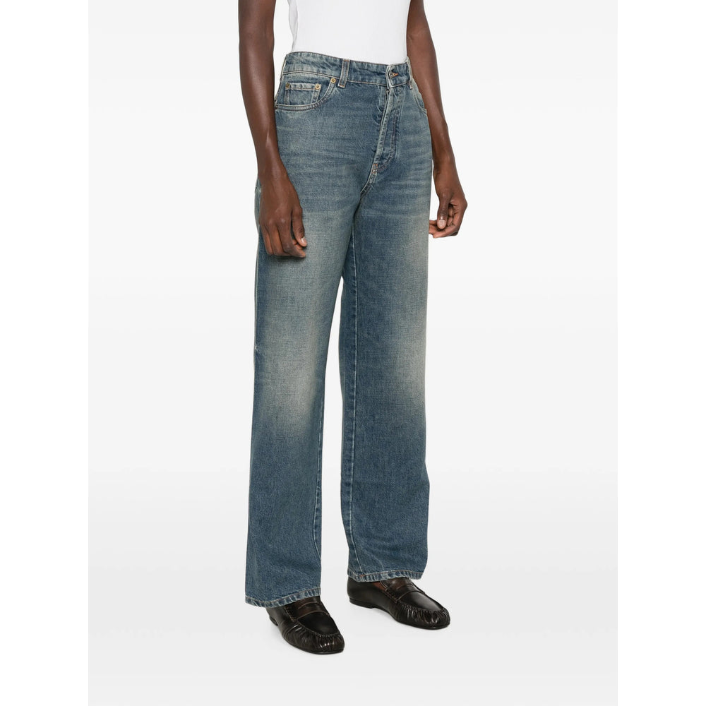 Miu Miu Blue Denim - Straight-Leg Jeans Women