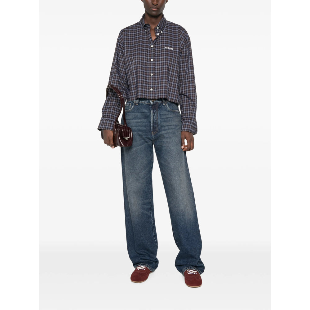 Miu Miu Brown Tops - Shirts Women MIU MIU