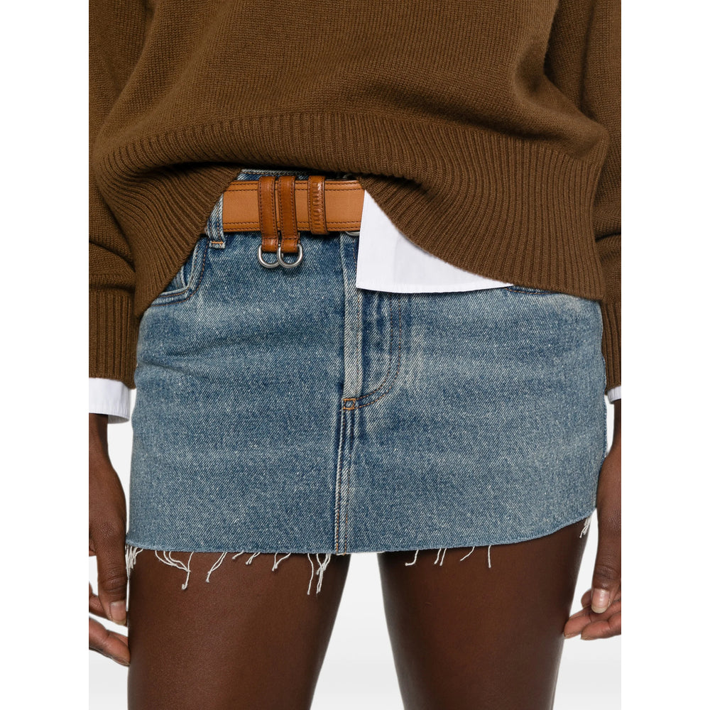 Miu Miu Blue Skirts - Straight Skirts Women MIU MIU