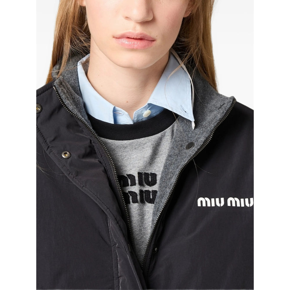 Miu Miu Black Jackets - Oversized Jackets Women MIU MIU