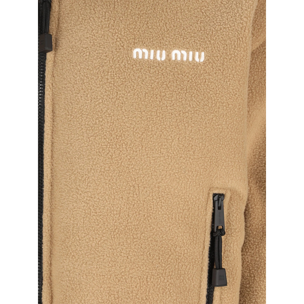 Miu Miu Neutrals Coats - Faux Fur Coats Women MIU MIU