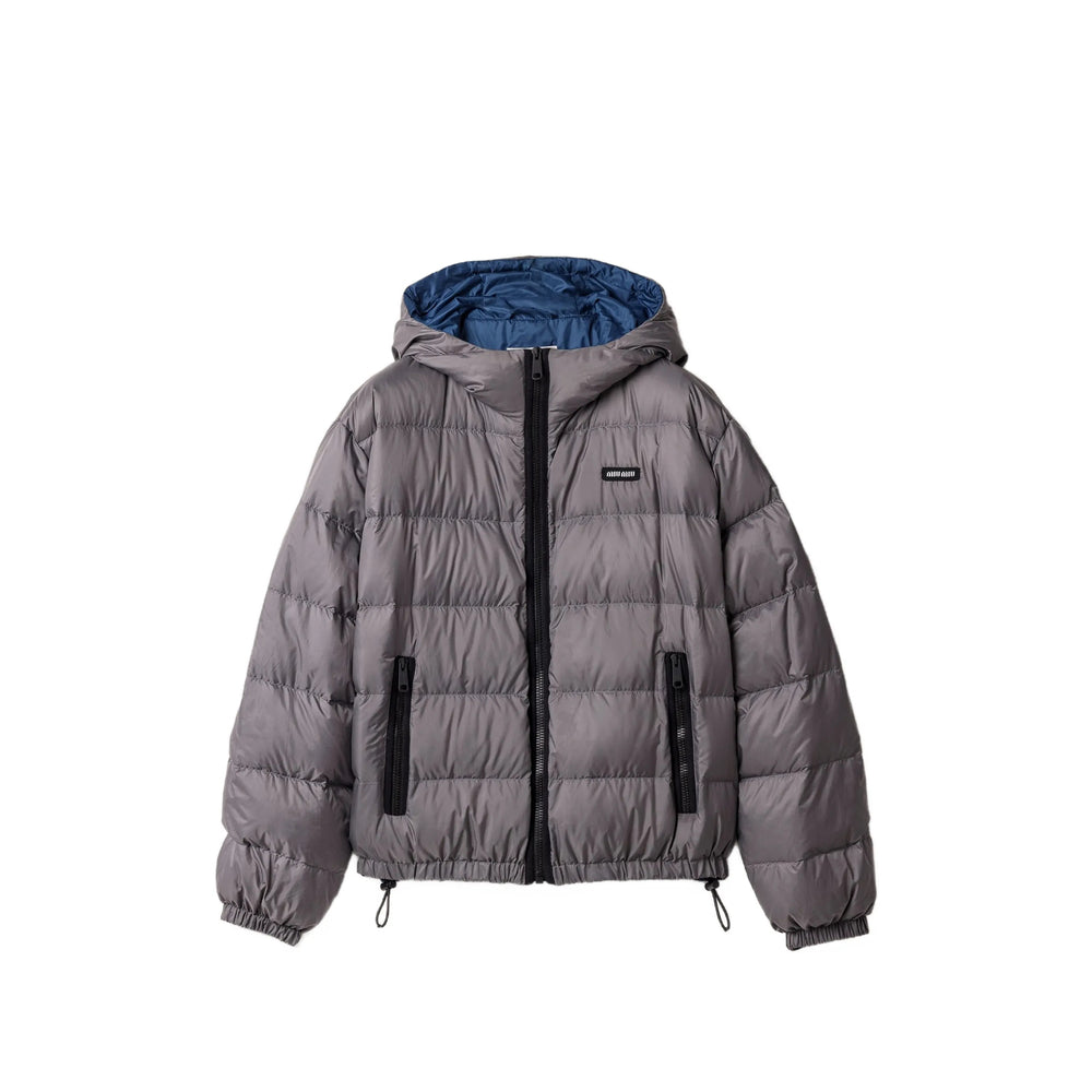 Miu Miu Grey Jackets - Puffer Jackets Women