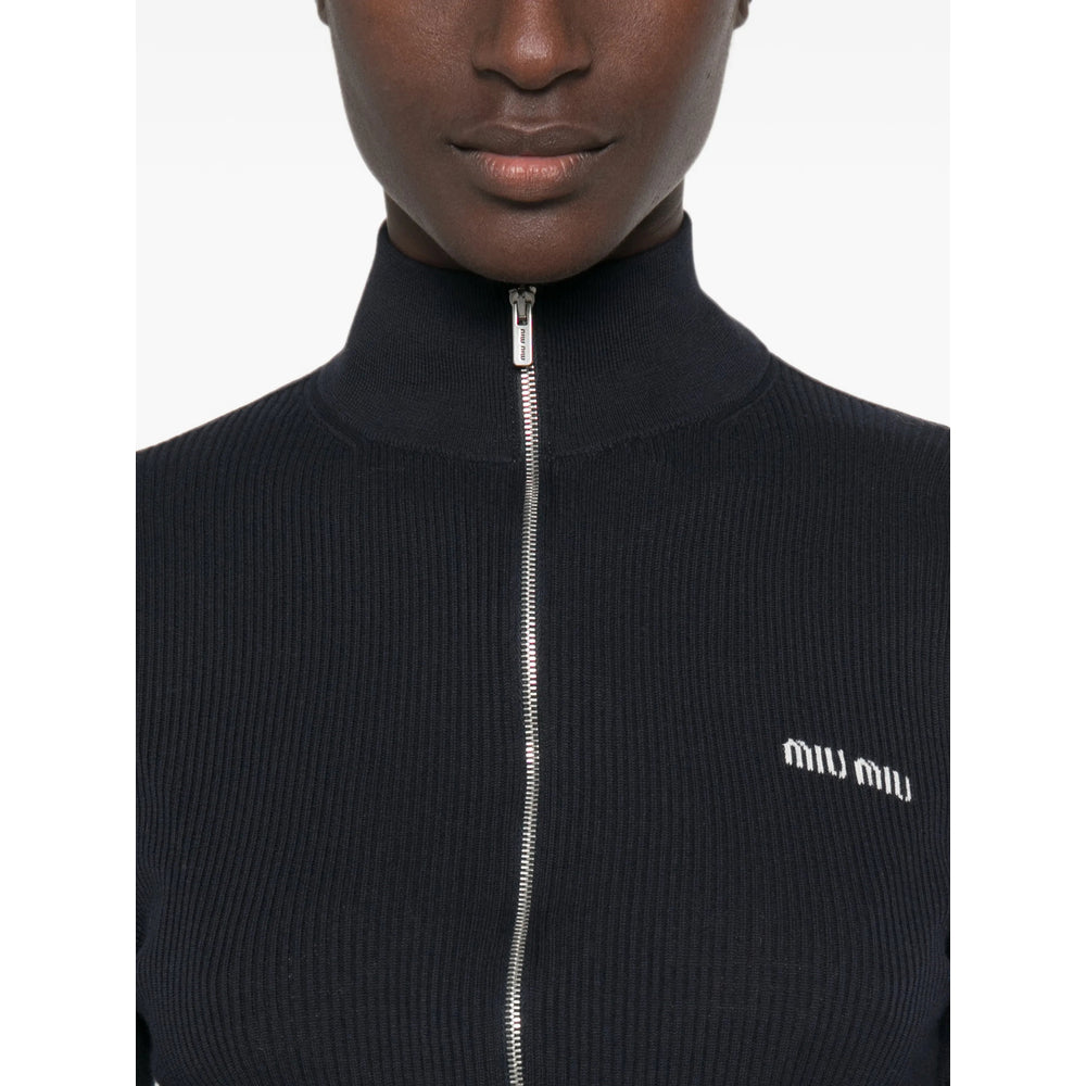 Miu Miu Blue Knitwear - Cardigans Women MIU MIU