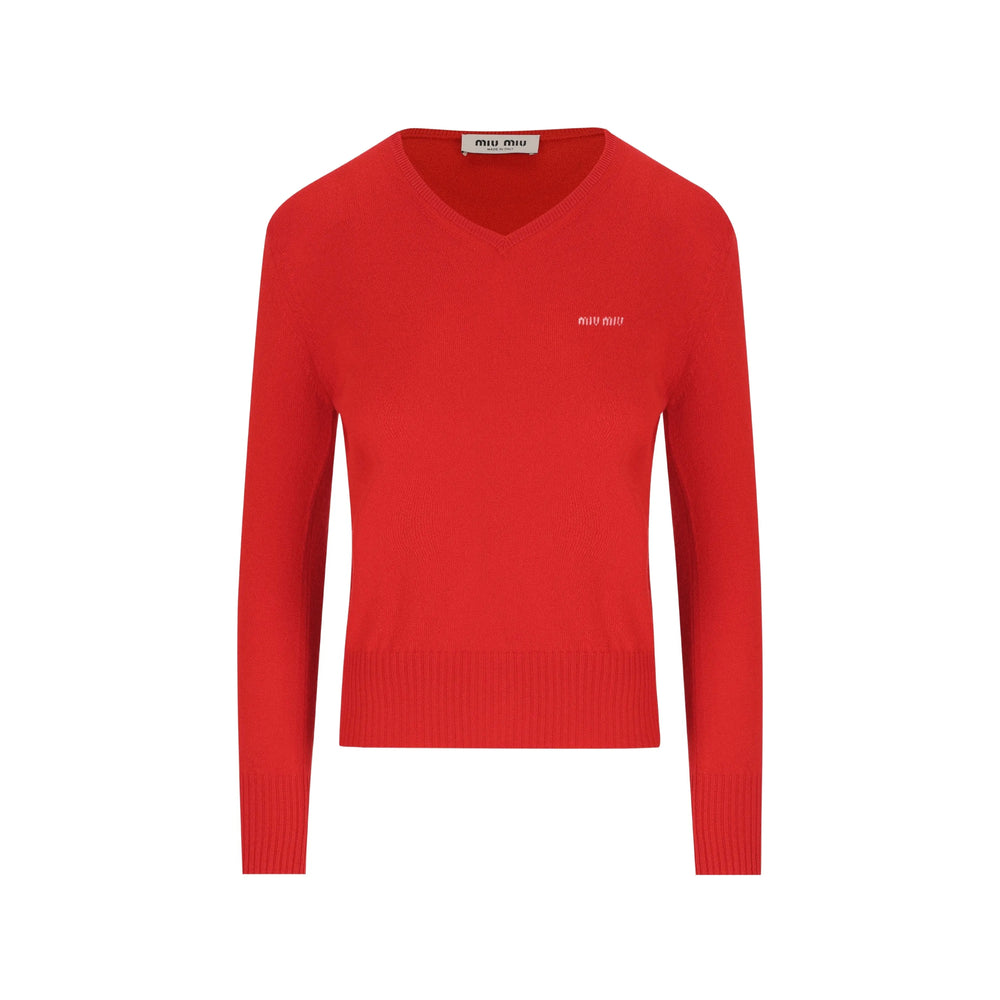 Miu Miu Red Tops - Sweatshirts Women MIU MIU