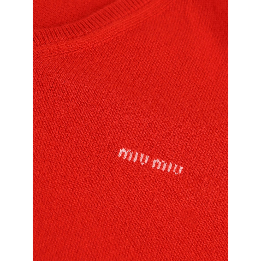 Miu Miu Red Tops - Sweatshirts Women MIU MIU