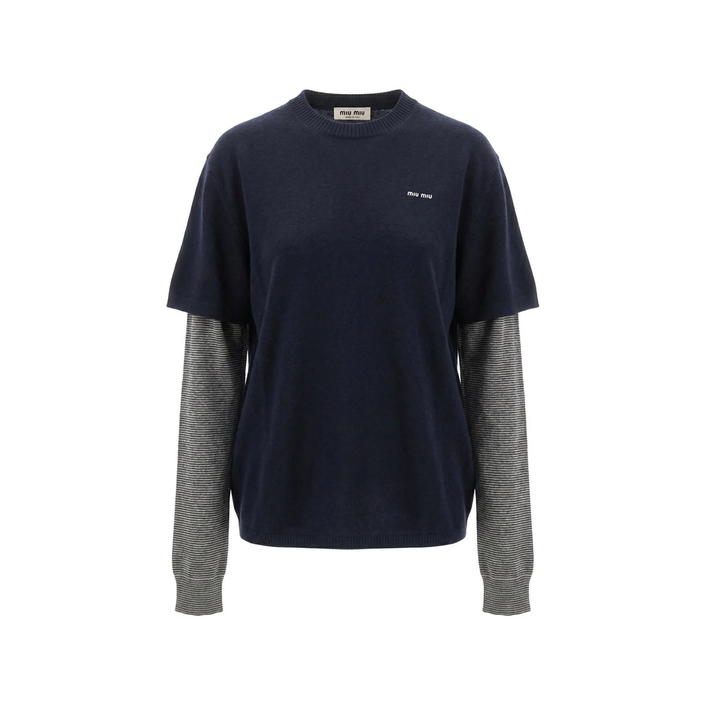 Miu Miu Blue Knitwear - Jumpers Women MIU MIU