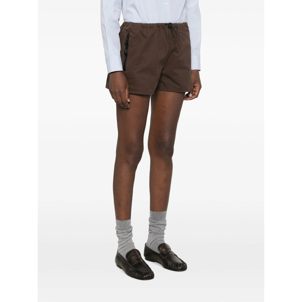 Miu Miu Brown Shorts - Mini Shorts Women MIU MIU