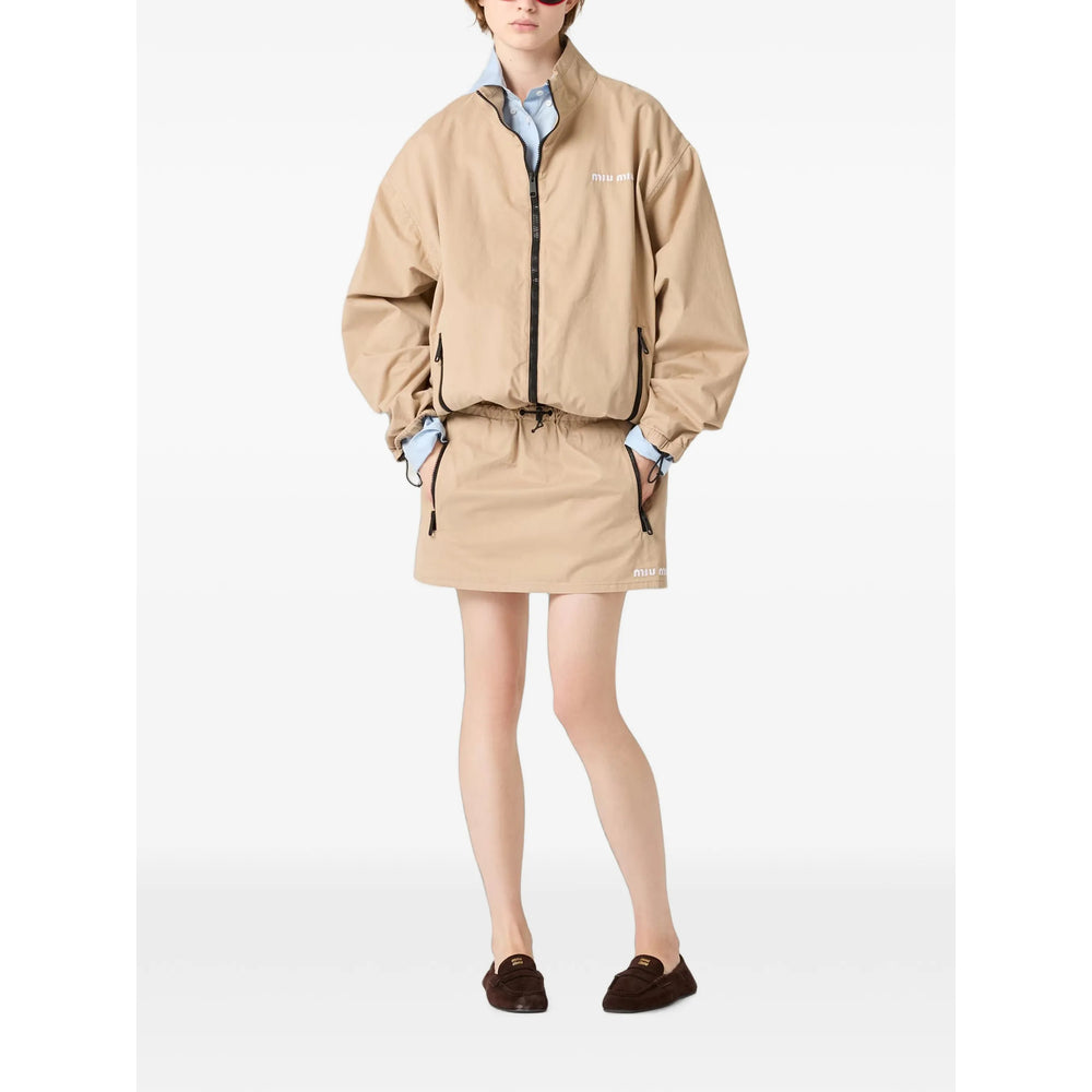 Miu Miu Neutrals Jackets - Bomber Jackets Women