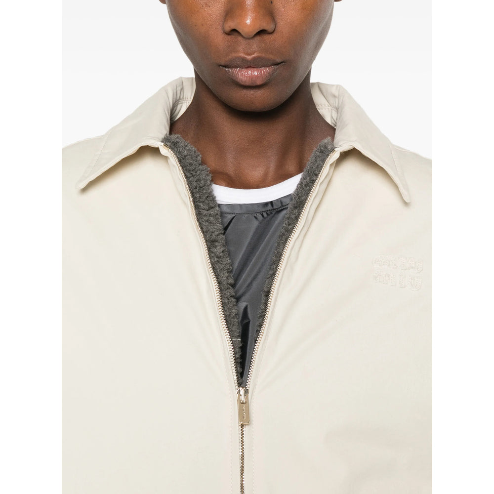 Miu Miu Neutrals Jackets - Bomber Jackets Women MIU MIU