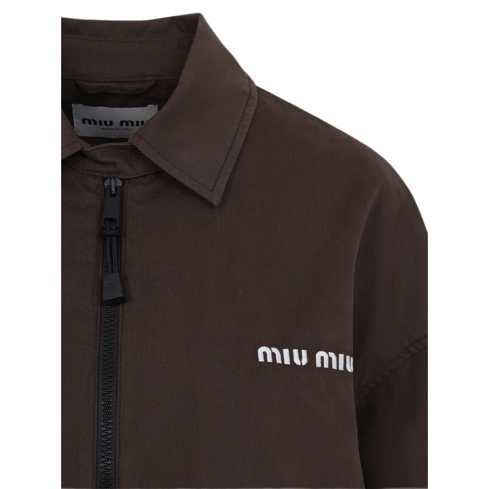 Miu Miu Brown Jackets - Oversized Jackets Women MIU MIU