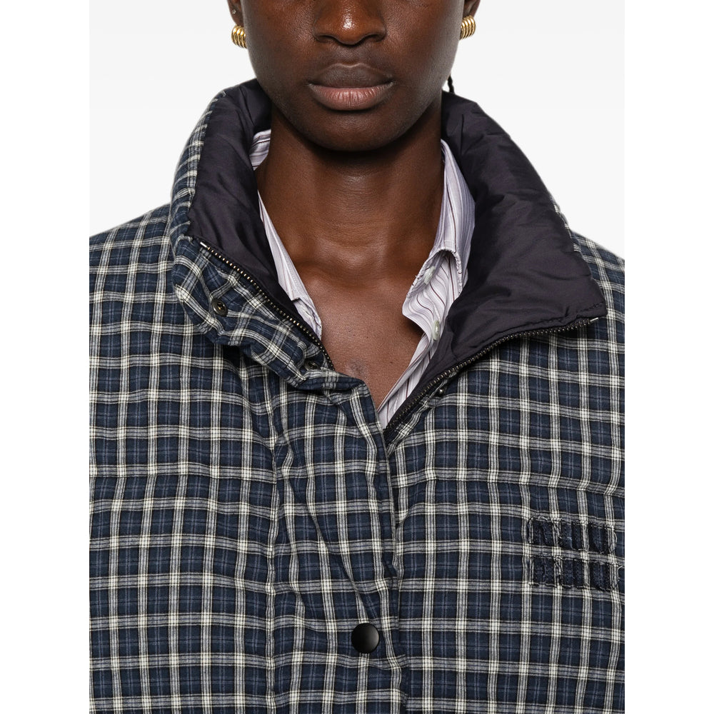 Miu Miu Blue Jackets - Puffer Jackets Women MIU MIU