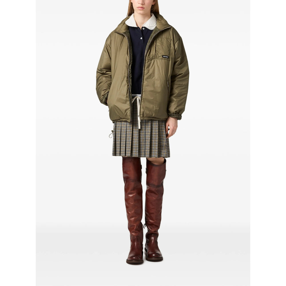 Miu Miu Green Jackets - Puffer Jackets Women MIU MIU