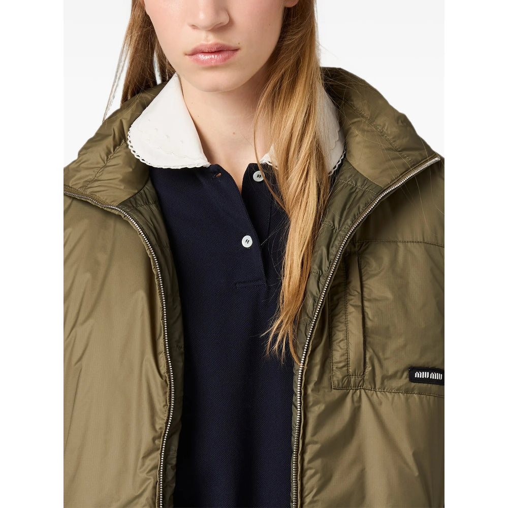 Miu Miu Green Jackets - Puffer Jackets Women MIU MIU