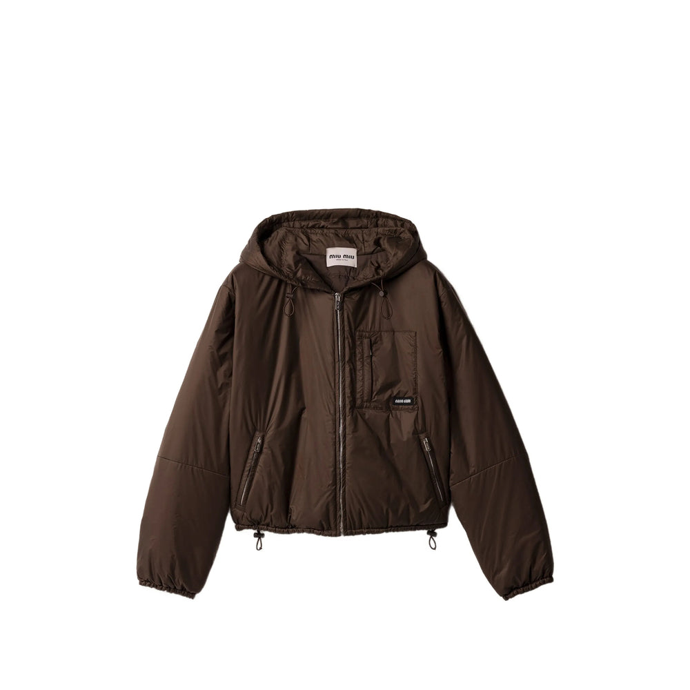 Miu Miu Brown Jackets - Puffer Jackets Women MIU MIU