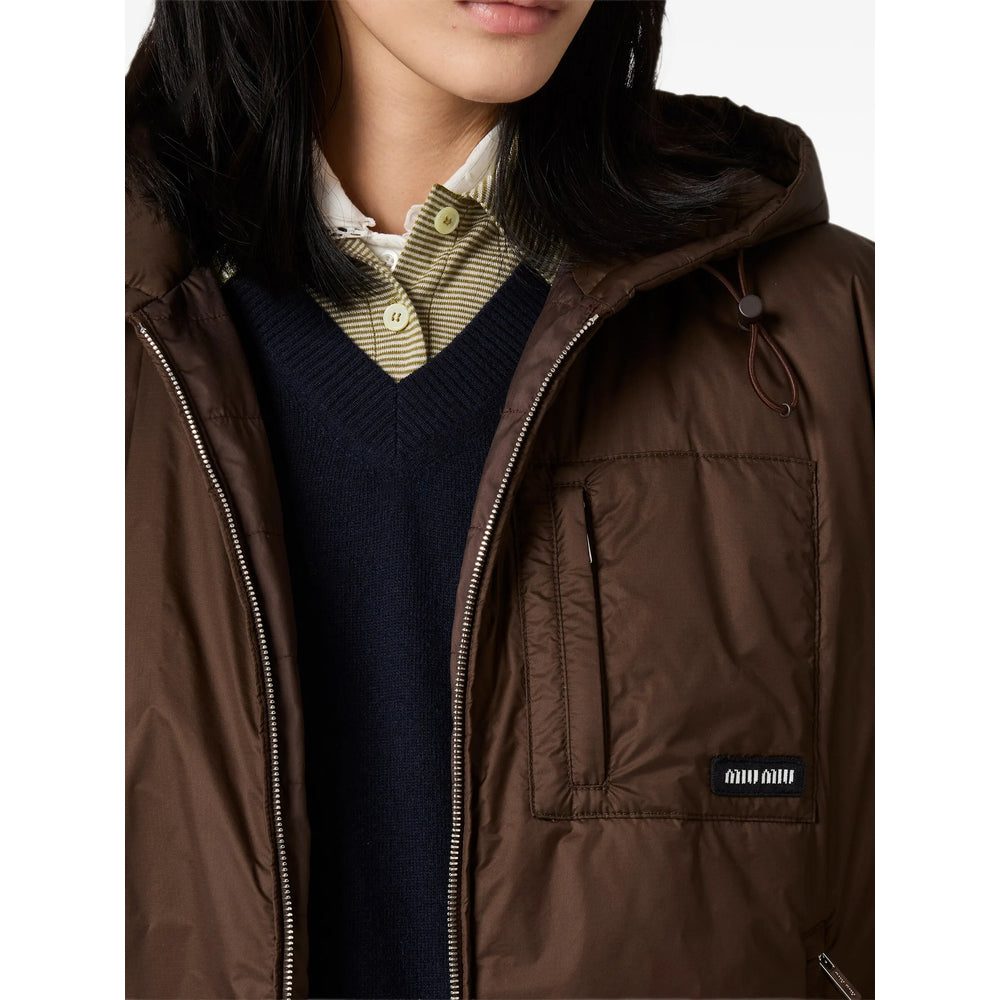Miu Miu Brown Jackets - Puffer Jackets Women MIU MIU
