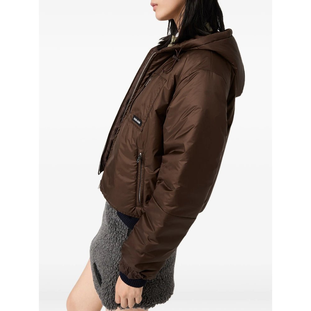 Miu Miu Brown Jackets - Puffer Jackets Women MIU MIU