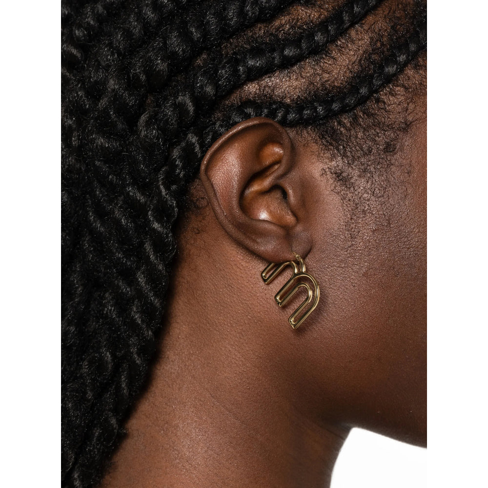 Miu Miu Gold Earrings Women MIU MIU