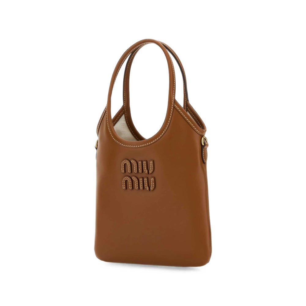 Miu Miu Brown Tote Bags Women MIU MIU
