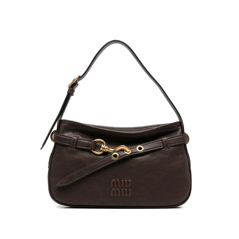 Miu Miu Brown Shoulder Bags Women MIU MIU