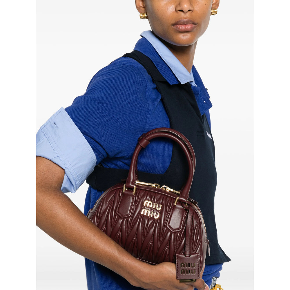 Miu Miu Red Tote Bags Women MIU MIU