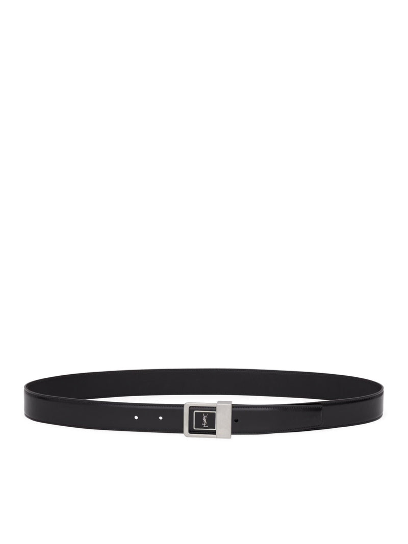 Saint Laurent Men La 66 Smooth Leather Belt SAINT LAURENT