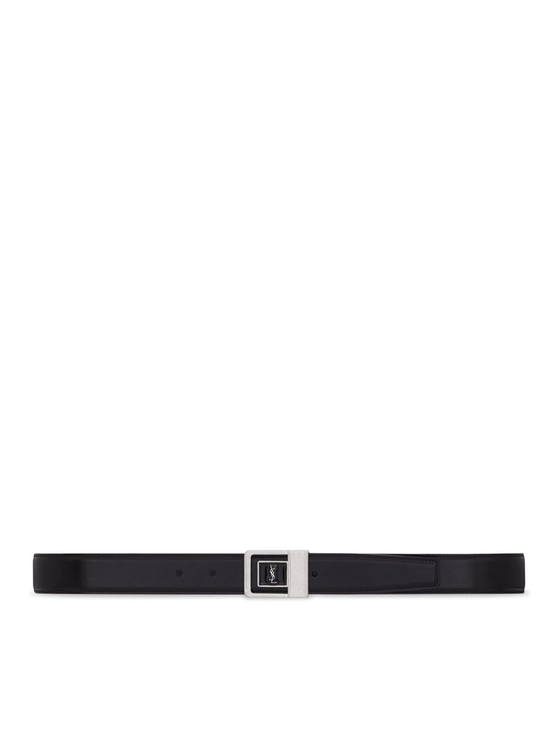Saint Laurent Men La 66 Smooth Leather Belt SAINT LAURENT