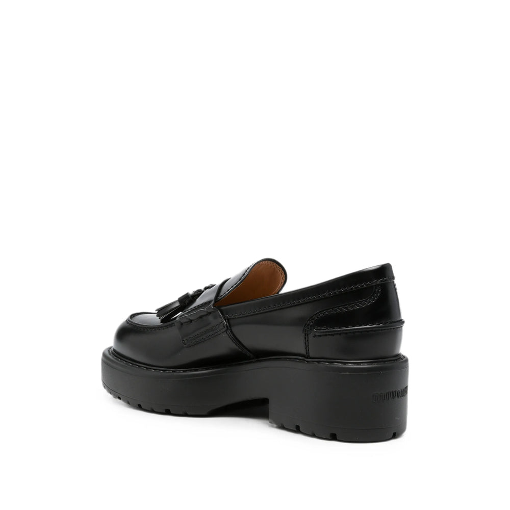 Miu Miu Black Loafers Women MIU MIU