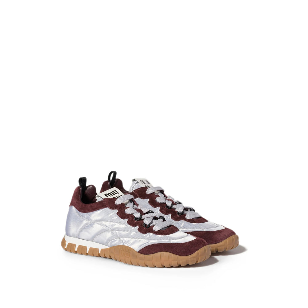 Miu Miu Silver Trainers Women MIU MIU