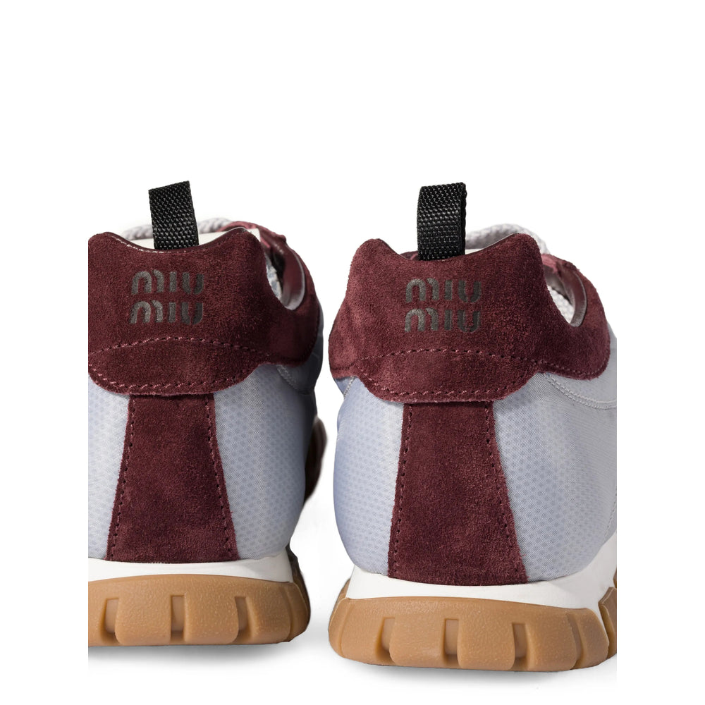 Miu Miu Silver Trainers Women MIU MIU