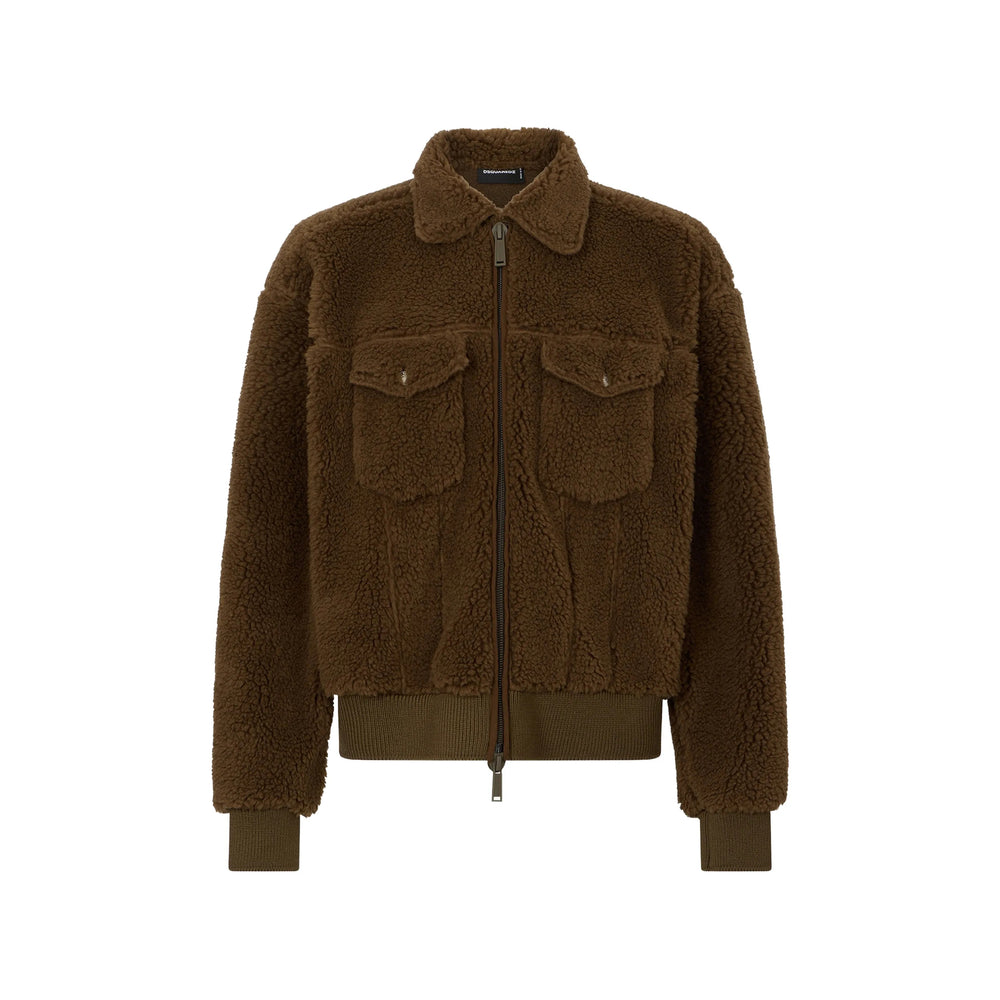 Dsquared2 Brown Jackets - Bomber Jackets Men DSQUARED2