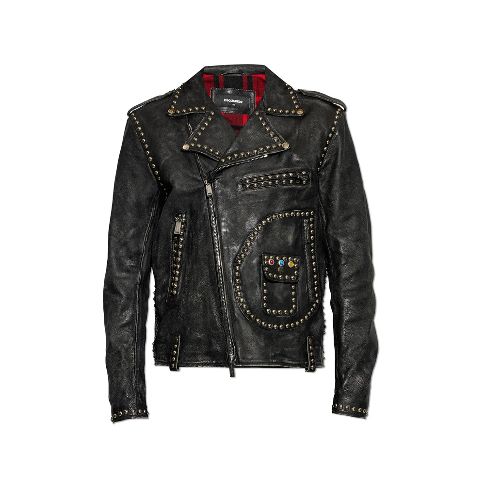 Dsquared2 Black Jackets - Biker Jackets Men DSQUARED2
