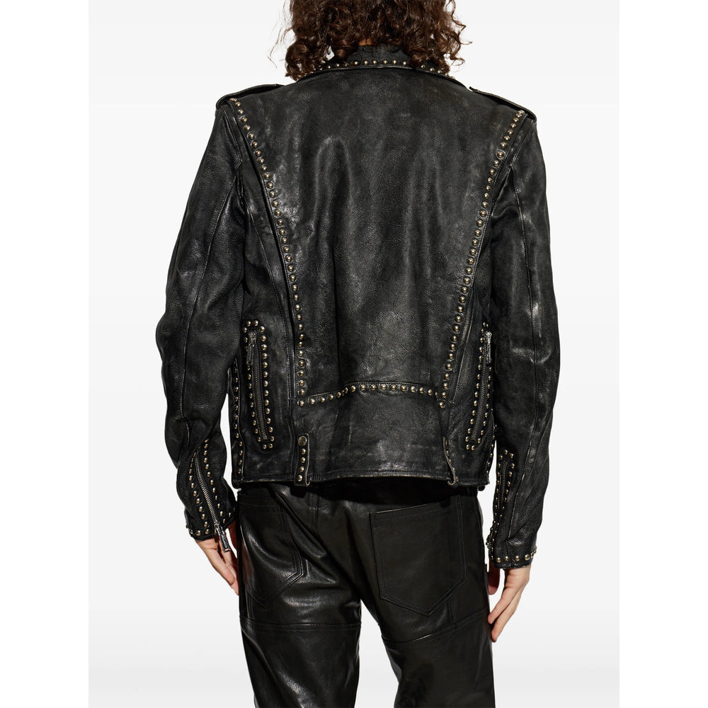 Dsquared2 Black Jackets - Biker Jackets Men DSQUARED2