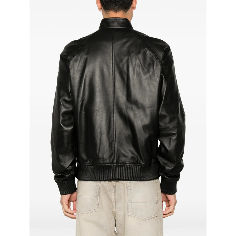 Dsquared2 Black Jackets - Leather Jackets Men DSQUARED2
