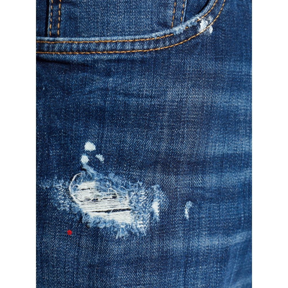 Dsquared2 Blue Denim - Regular & Straight-Leg Jeans Men DSQUARED2