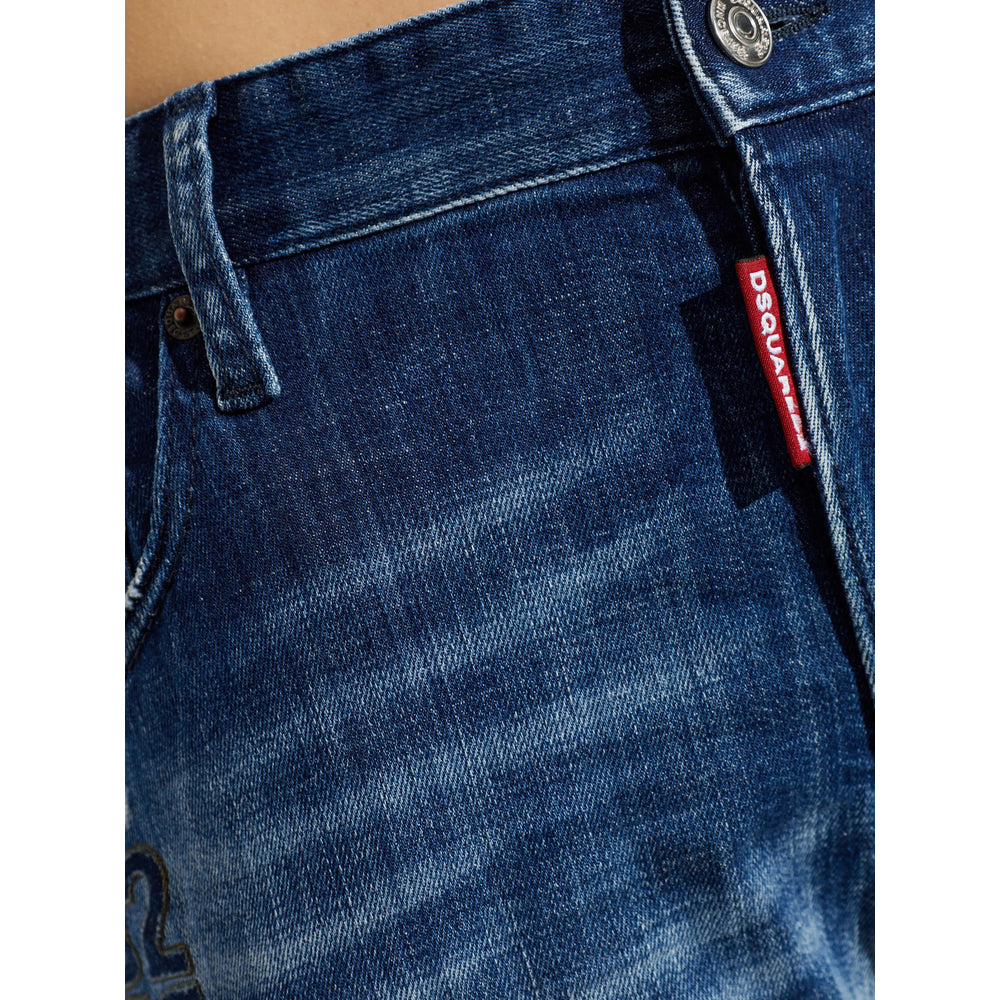 Dsquared2 Blue Trousers - Regular & Straight-Leg Trousers Men DSQUARED2