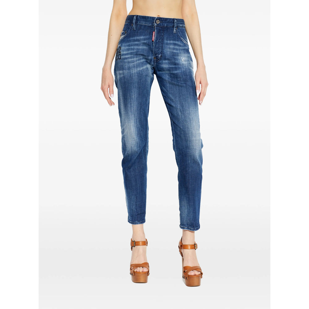 Dsquared2 Blue Trousers - Regular & Straight-Leg Trousers Men DSQUARED2