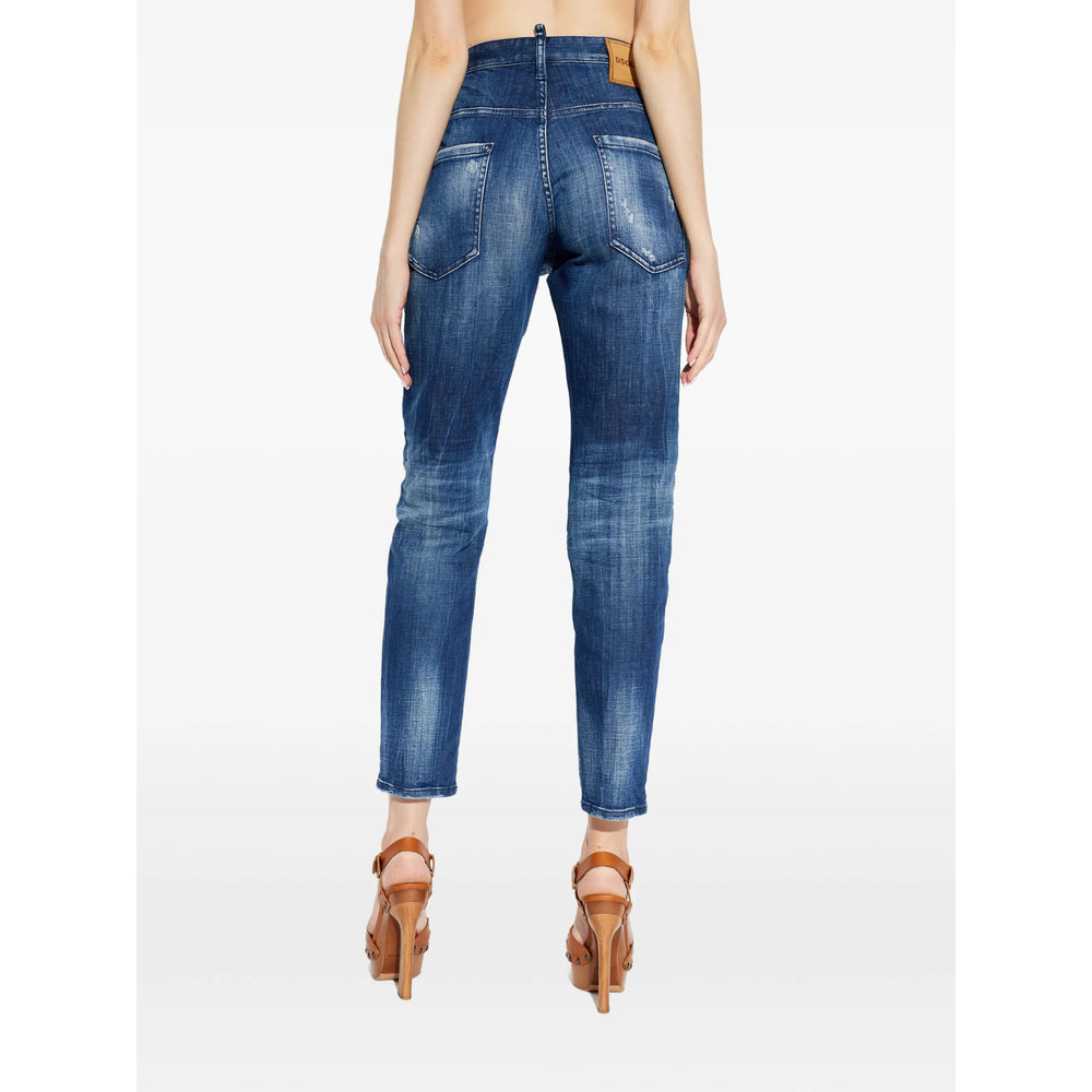 Dsquared2 Blue Trousers - Regular & Straight-Leg Trousers Men DSQUARED2
