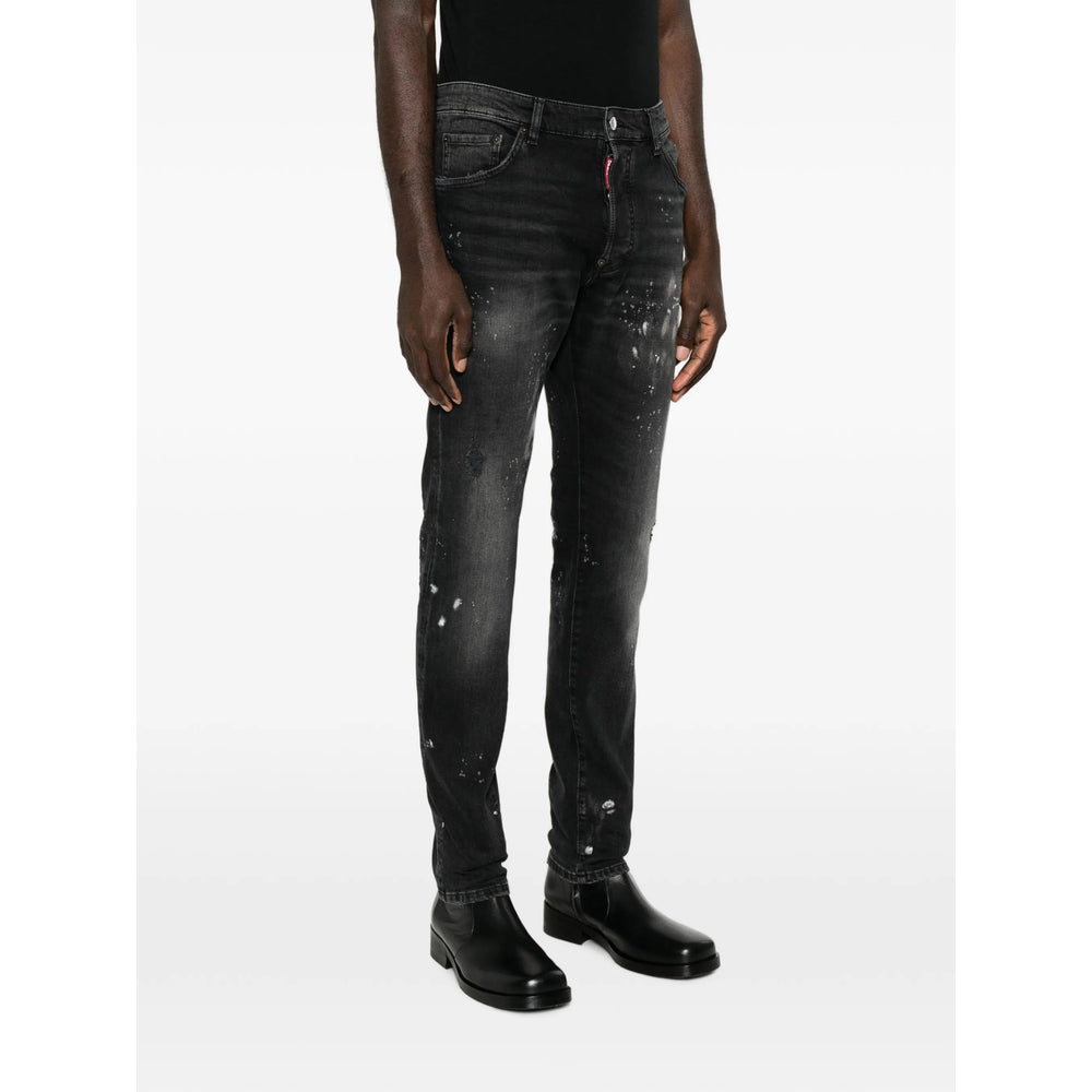 Dsquared2 Black Denim - Regular & Straight-Leg Jeans Men DSQUARED2