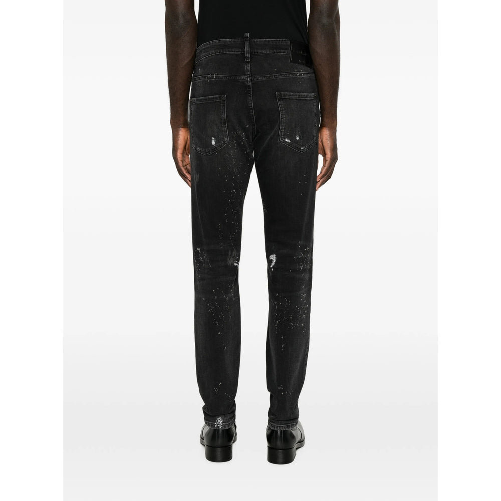 Dsquared2 Black Denim - Regular & Straight-Leg Jeans Men DSQUARED2